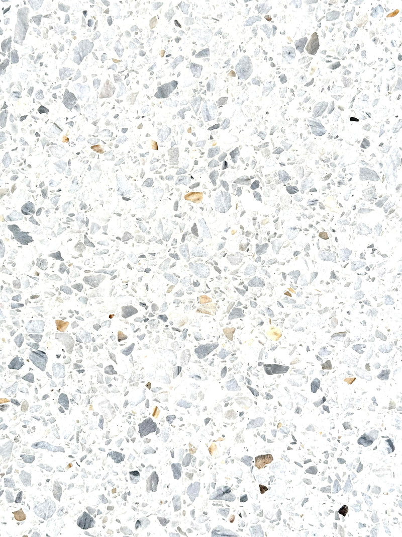 Terrazzo Arctic White Polished Tile 24x24