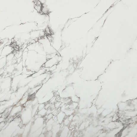 Porcelain slab ARABESCATO TECH Side A satin 1/2 in, 126 x 63 cm for countertops; white with gray veining