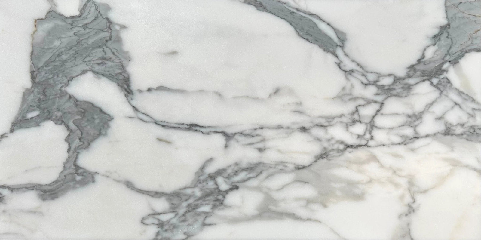 Statuario Marble Tile 12x24 by Tilehouz, Italian white with gray veining, polished & honed.