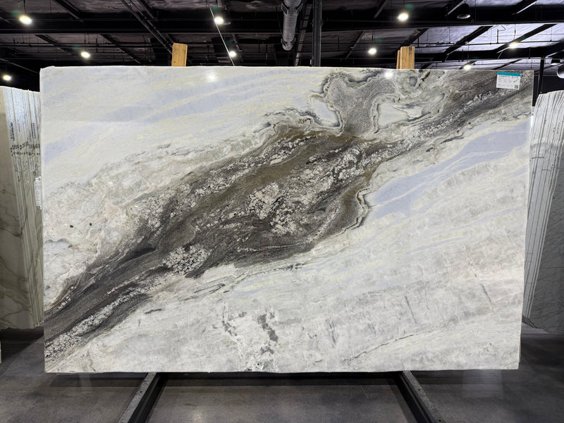 MARBLE DALMATA BLUE POLISHED SLAB 122x77