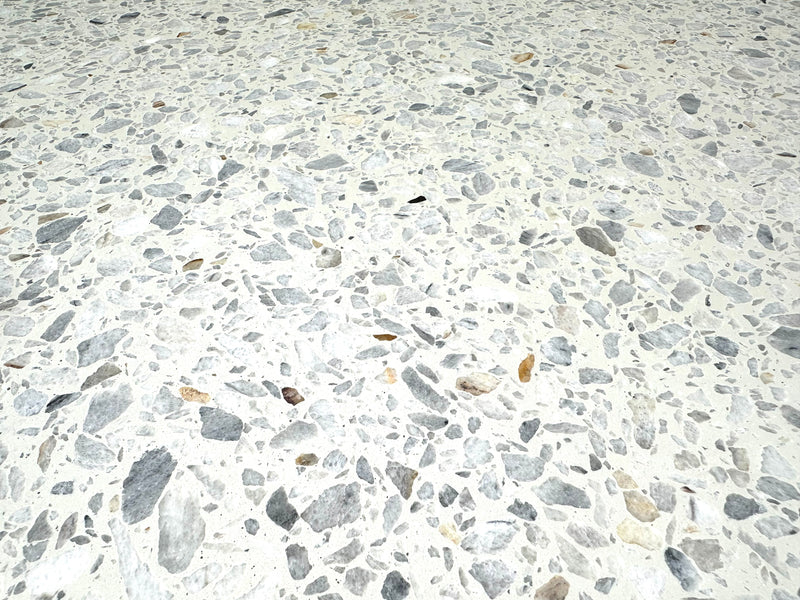 Terrazzo Arctic White Polished Tile 24x24