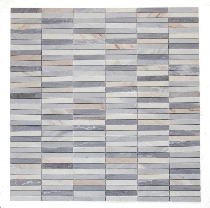Slot Blue 11.75 x 11.75 marble wall tile mosaic by Tilehouz