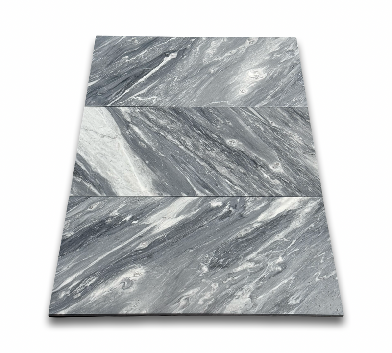 Bardiglio Nuvolato Italian Marble 12x24 Tile Polished/Honed