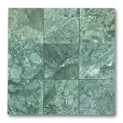 India Green Marble Tile 12x12 Polished