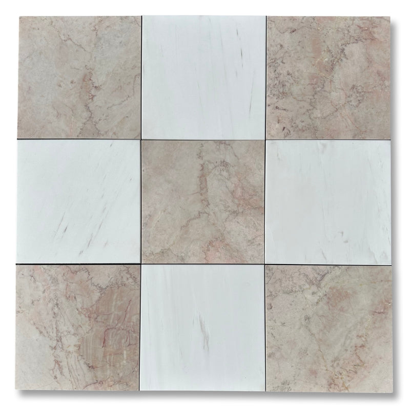 Cherry Blossom 12x12 Polished Pink Marble