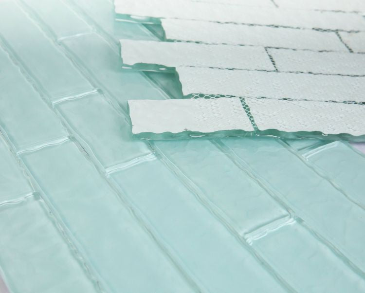 Ripple Turquoise Glass 11.75x11.75
