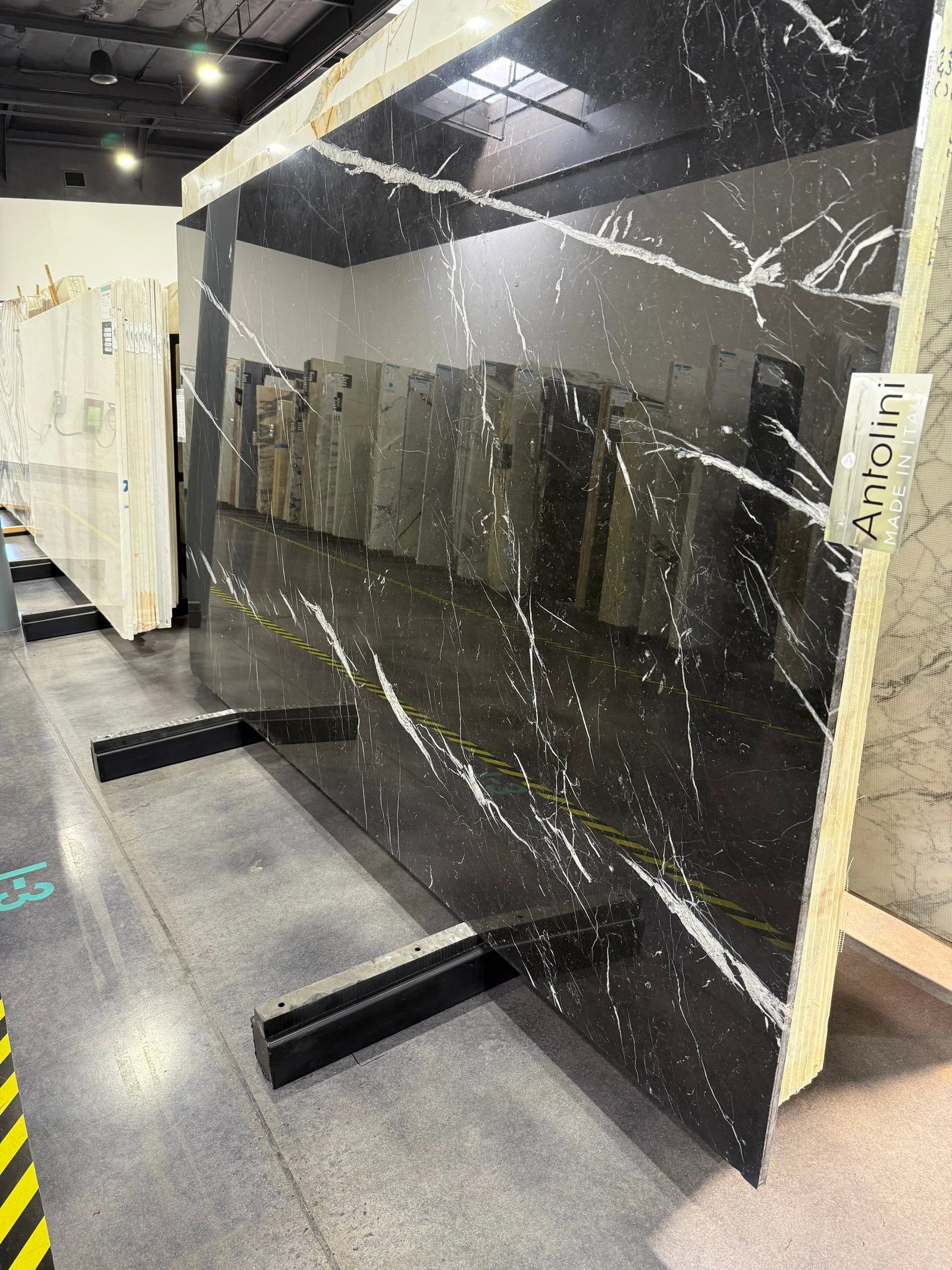 Marble Slab Nero Marquina black moon, polished, 116x68 cm, Tilehouz