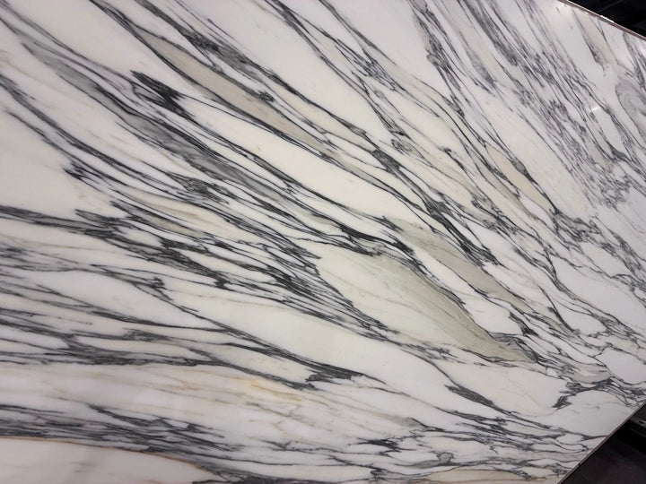 Marble slab ARABESCATO CORCHIA by Tilehouz, honed finish, white with gray veins, 116x71