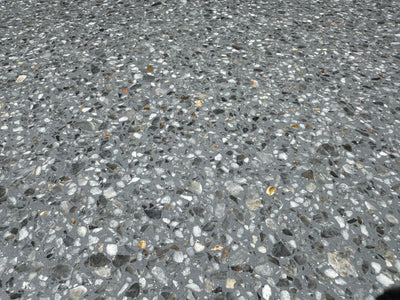 Italian Terrazzo Dark Gray Polished 24x24