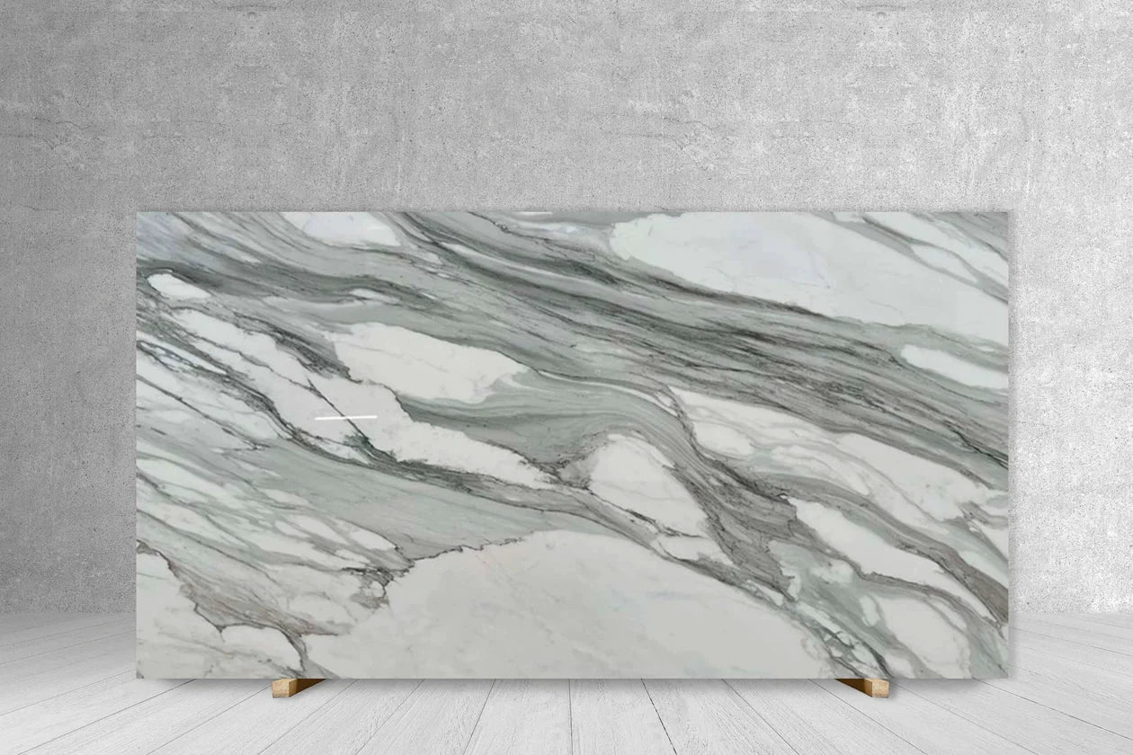 Tilehouz Marble Calacatta OMG polished slab for countertops, CALACATTA ANTOLINI, 123 x 72