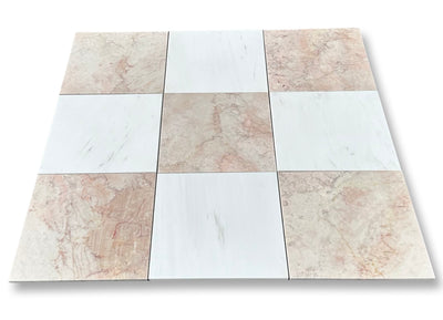 Cherry Blossom 12x12 Polished Pink Marble