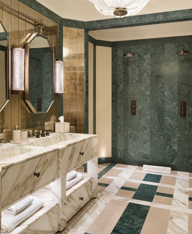 India Green Marble Tile 12x12 Polished