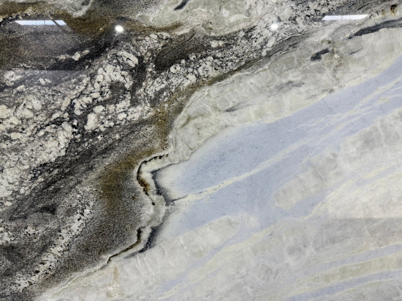 MARBLE DALMATA BLUE POLISHED SLAB 122x77