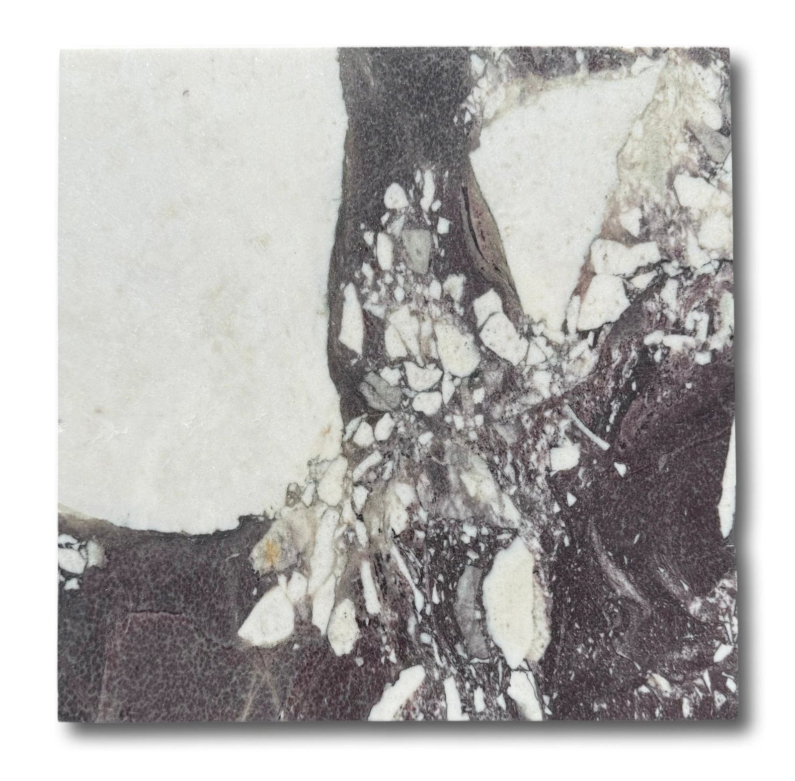 Calacatta Viola Marble Tile 12x12 by Tilehouz, white marble with purple veining