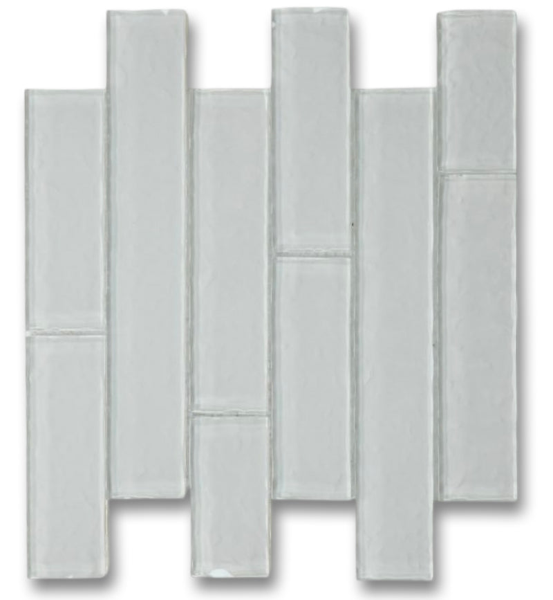 Ripple Clear Grey Glass 11.75x11.75