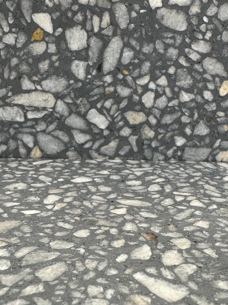 Terrazzo Medium Gray Polished Tile 24x24