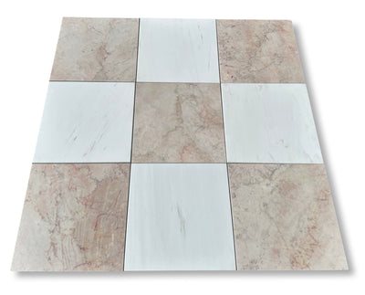 Cherry Blossom 12x12 Polished Pink Marble