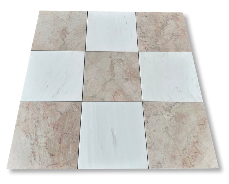 Cherry Blossom 12x12 Polished Pink Marble