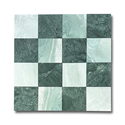 India Green Marble Tile 12x12 Polished