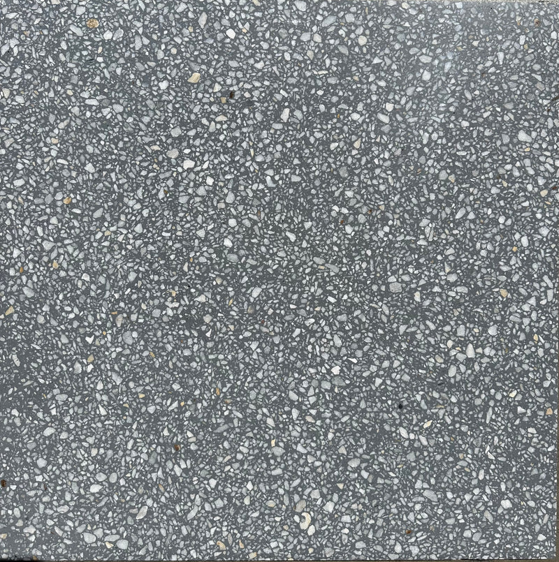 Terrazzo Medium Gray Polished Tile 24x24