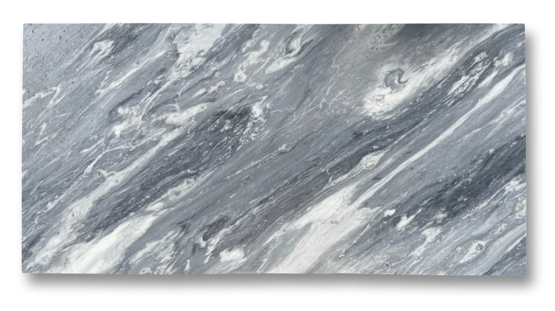Bardiglio Nuvolato Italian Marble 12x24 Tile Polished/Honed