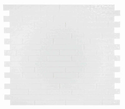 Ripple White Glossy Glass 11.75x11.75