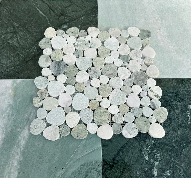 Ming Green Marble Aphrodite Mosaic