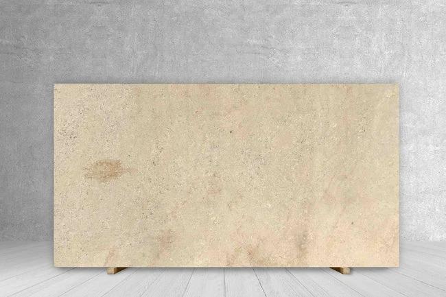 Marble Amarillo Fossil honed slab, 3/4 in thick, 109 x 60 for countertops