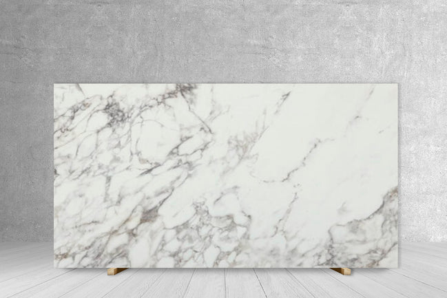 ARABESCATO TECH Side A 1/2-in satin porcelain slab 126x63 for countertops Tilehouz