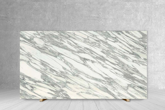 Porcelain slab ARABESCATO CORCHIA TECH, polished with gray veining, 126 x 63, Tilehouz countertops