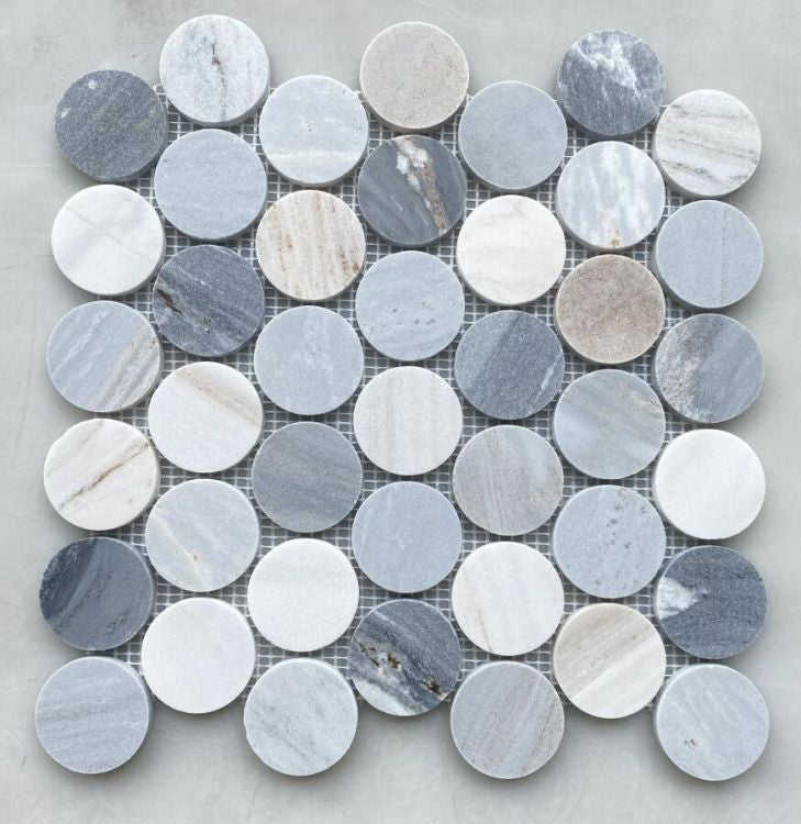 Penny Marble Large Blue 11.75 x 12