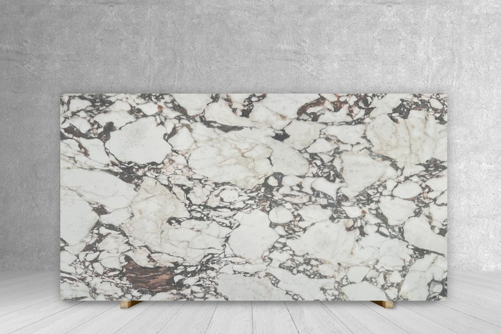 Calacatta Viola Tech porcelain slab, satin finish, 1/2-in thick, 126x63 cm countertop slab