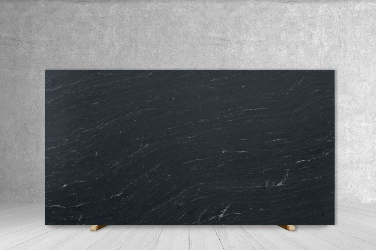 Granite slab VIA LATTEA Leather by Tilehouz, dark with white veining, 118 x 78, 3/4 in thick