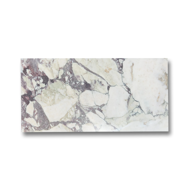 Calacatta Viola marble tile 12x24, white with purple veining, Tilehouz wall &amp; ceiling tile