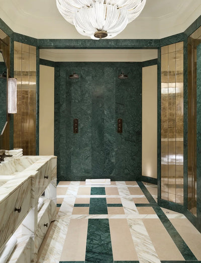 India Green Marble Tile 12x12 Polished