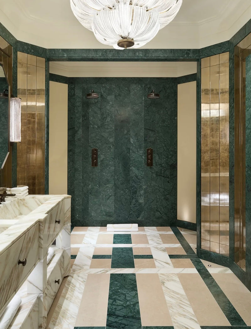 India Green Marble Tile 12x12 Polished