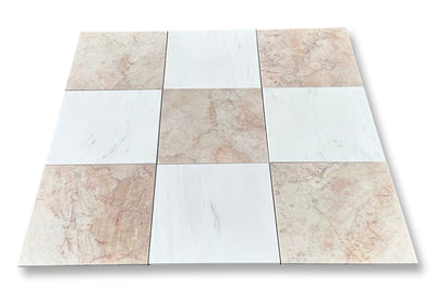 Cherry Blossom 12x12 Polished Pink Marble