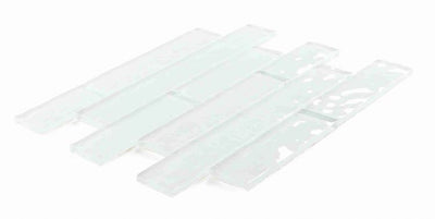Ripple White Glossy Glass 11.75x11.75