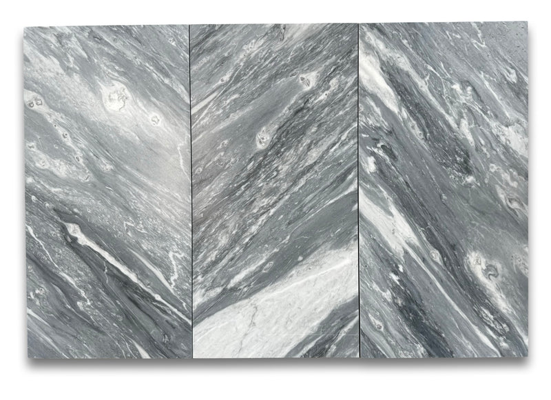 Bardiglio Nuvolato Italian Marble 12x24 Tile Polished/Honed