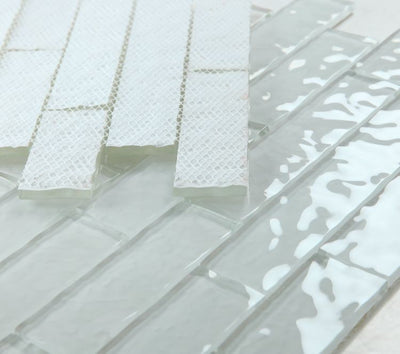 Ripple Clear Grey Glass 11.75x11.75