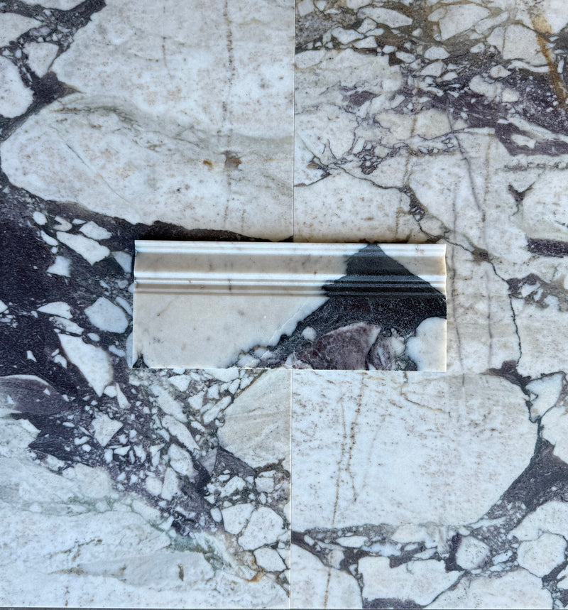 Calacatta Viola Marble Baseboard