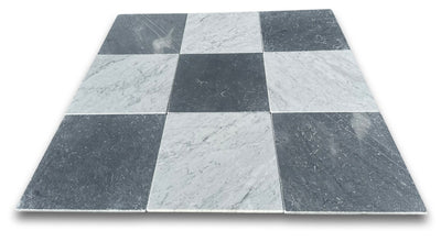 Bardiglio Imperiale Premium Italian Marble 12x12 Tumbled Tile