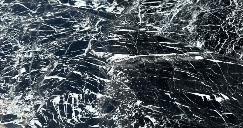 Asian Marquina Noir 12x12 Polished