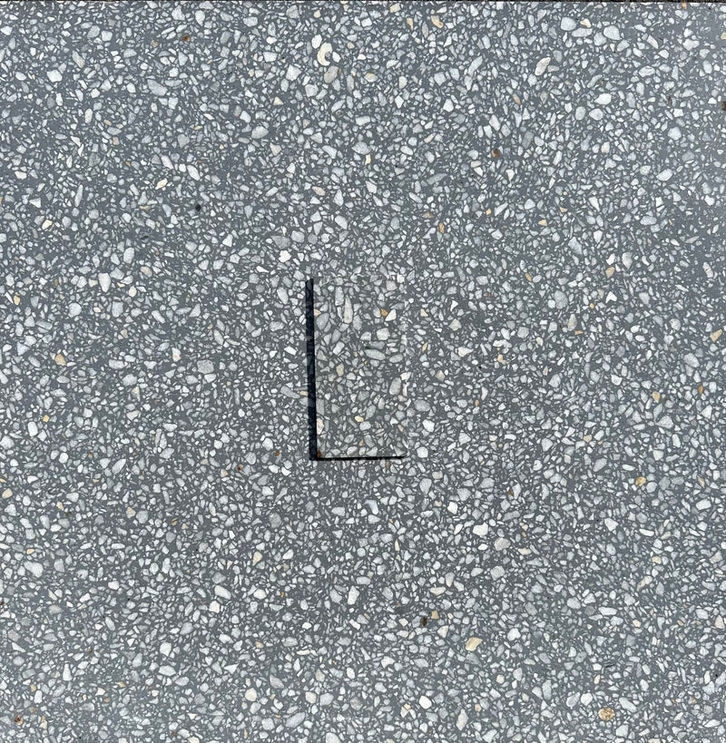 Terrazzo Medium Gray Polished Tile 24x24