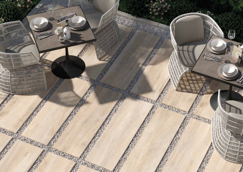 GREENWOOD BEIGE PORCELAIN TILE 16X48