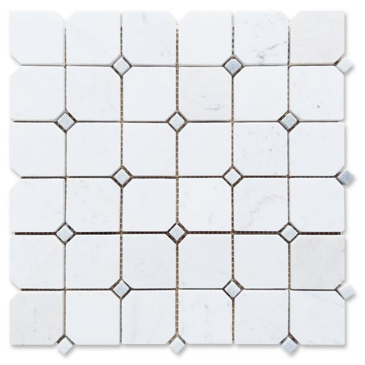 Clipped Square Milky White Honed
