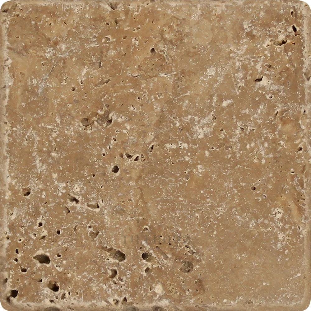Noce travertine tile, 12x12, honed/tumbled, Tilehouz wall & ceiling tile
