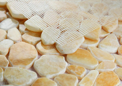River Stone Honey Onyx Mosaic