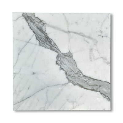 Statuario Premium Italian Marble 12x12 Tile Polished&Honed