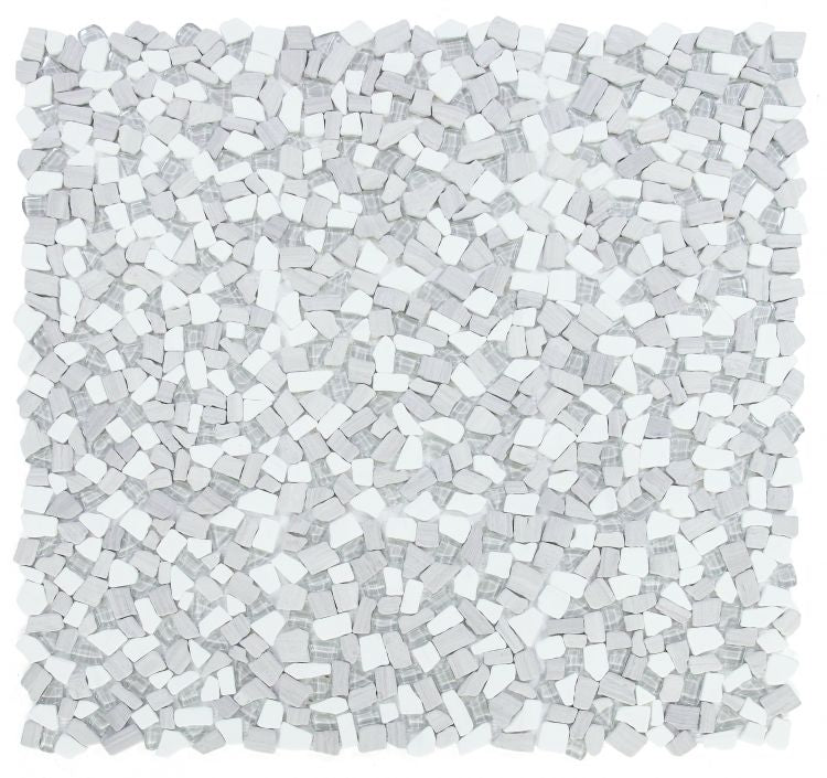 Pebble Loft 12 x 12 Glass & Marble Mosaic